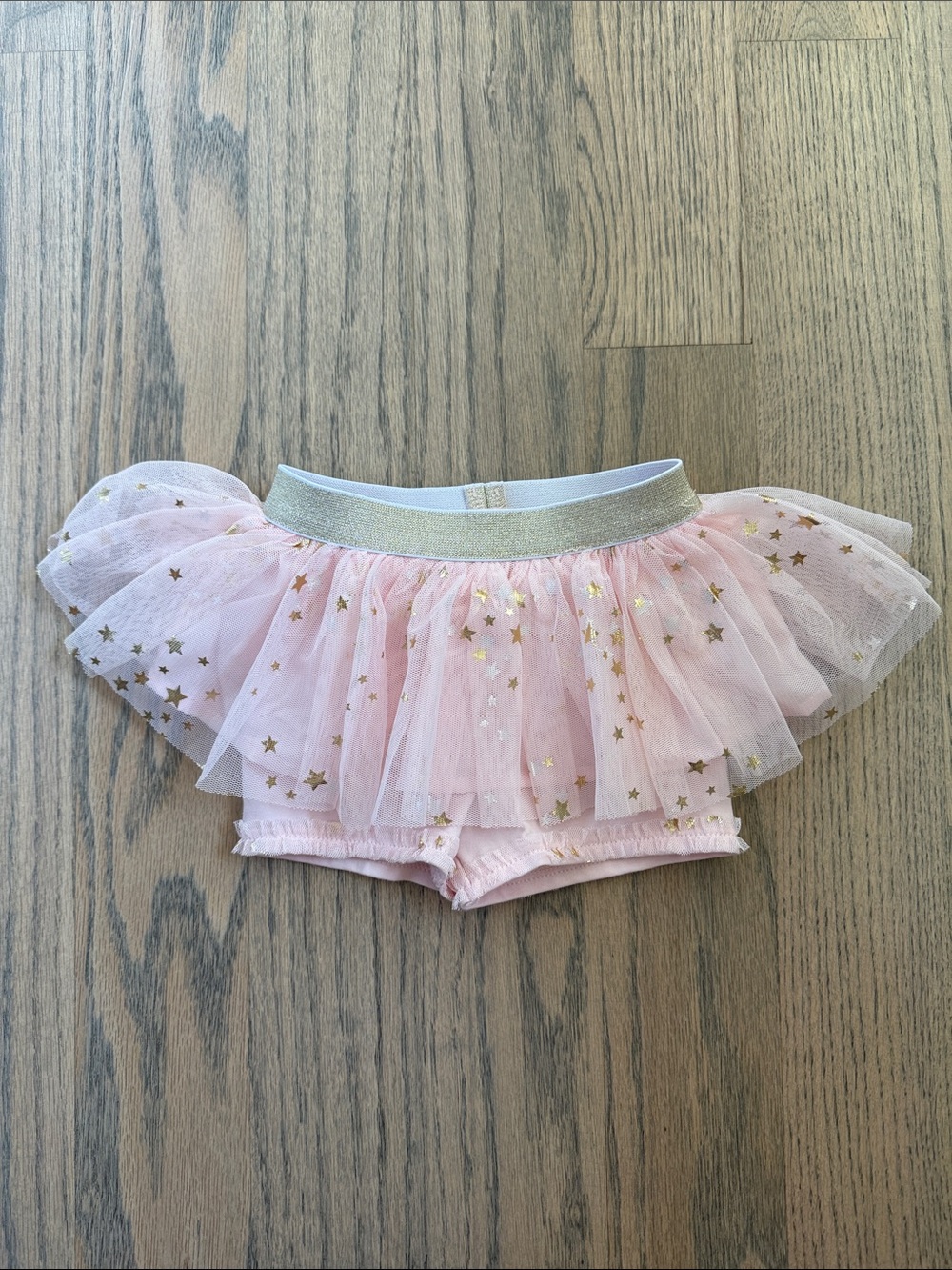 Kate Mack Pink Tulle Baby tutu with Gold Stars